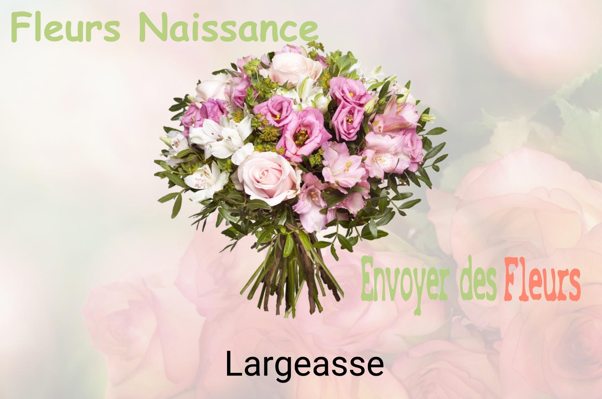 Bouquet de fleurs de naissance livré à Largeasse
